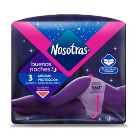 Toallas Higiénicas Nosotras Buenas Noches Maxima Proteccion