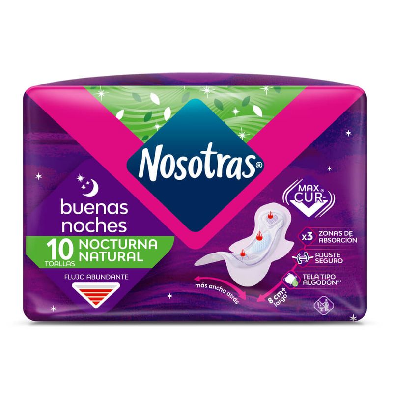 Toallas-Higienicas-Nosotras-Natural-Buenas-Noches-Tela