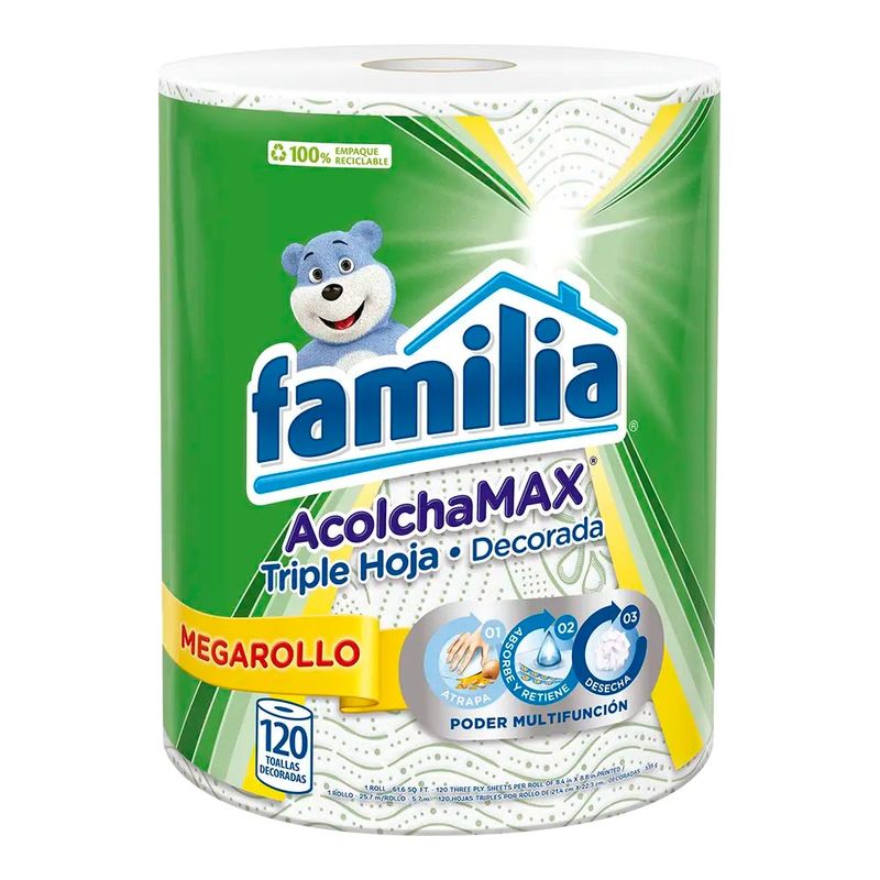 Combo-Toallas-Cocina-Familia-AcolchaMAx-Megarollo-Decoradas-x-480hojas--120-hojas-c-u-