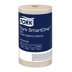 Papel Higiénico Tork SmartOne Mini Hoja Doble Natural 100mts