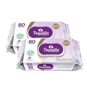 Combo Pañitos Húmedos Pequeñín Piel Delicada x 160und