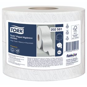 Papel Higiénico Tork Jumbo Hoja Triple Blanco 170mts