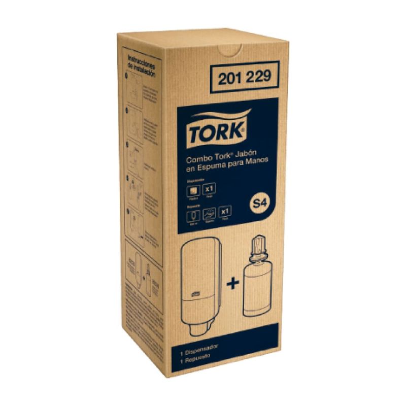 Combo-Dispensador-Jabon-en-Espuma-Tork-para-Manos---Jabon-en-Espuma-Tork-para-Manos-Premium