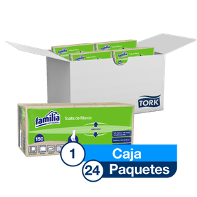 Tork Xpress® Toalla de Manos Doblada en Z/ Advanced/ Natural/150 toallas/ 24 bolsas