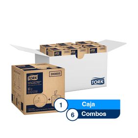 Combo Dispensador SmartOne Mini + Papel Higienico Tork SmartOne Mini Natural 100mt X 6 Cajas