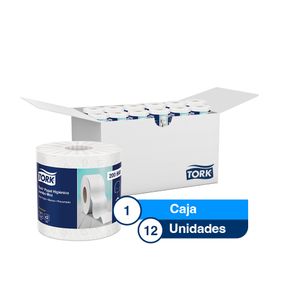 Papel Higiénico Tork Jumbo Mini Hoja Triple Blanco 95mts X 12 Rollos