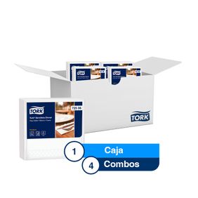 Combo Dispensador Rojo + Servilleta Tork Plus Dispensada Universal Blanco X 4 Cajas