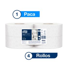 Tork® Papel Higiénico Jumbo/ Premium/ Blanco/170 m / 4 rollos