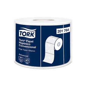 Tork® Papel Higienico Convencional/Advanced/Blanco/22m/24 rollos