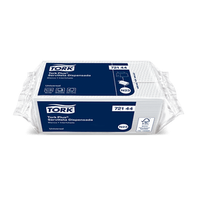 Tork Plus® Servilleta Dispensada/ Universal/ Blanco/ 5 pqts x 100 serv c/u