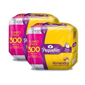 Combo Pañitos Húmedos Pequeñín Almendra x 600und