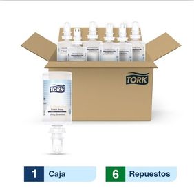 Tork® Jabón en Espuma para Manos/ Premium/ 1000 ml/caja x 6 repuestos