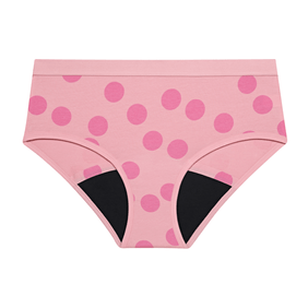 Panty Hipster Teens Dots - Flujo Abundante