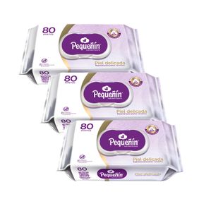 Combo Pañitos Húmedos Pequeñín Piel Delicada x 240und