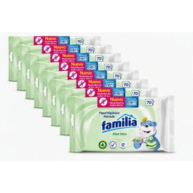 Combo Papel Higiénico Húmedo Familia x 560 und