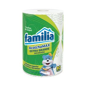Toallas de Cocina Familia AcolchaMAx ExtraGrande Decorada x 80hojas
