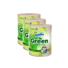 Combo Toalla de cocina green x  3 rollos de 135hojas